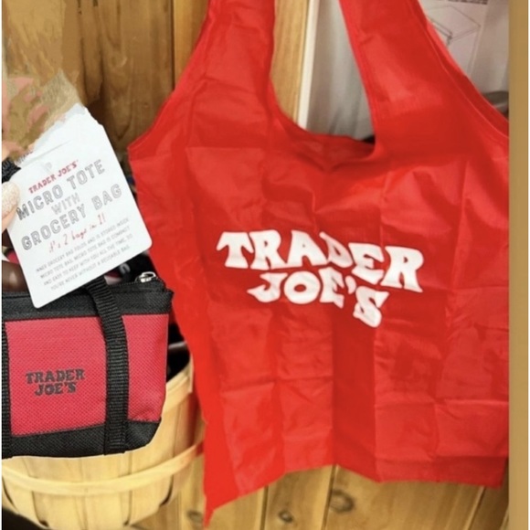 Trader Joe’s Micro Tote with Grocery Bag - Picture 2 of 4